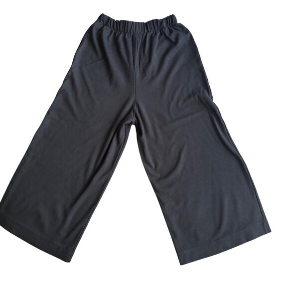 American Apparel Womens Black Wide-Leg Elastic Waist Pants Size S - Picture 3 of 4